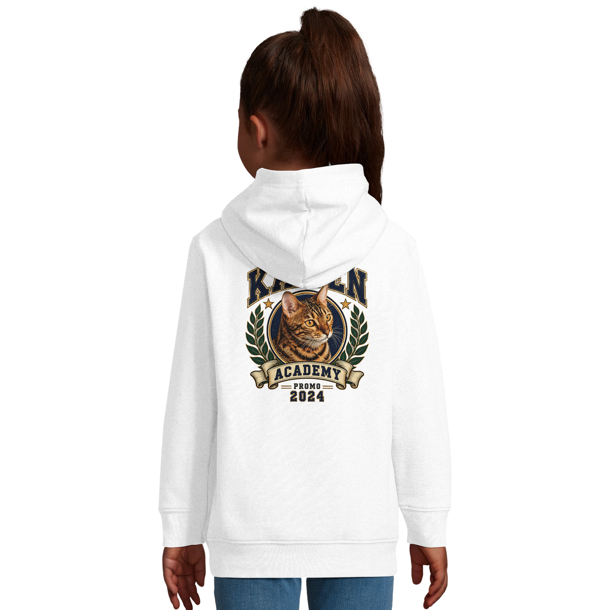 L’Académie, hoodie enfant personnalisé, visuel du produit