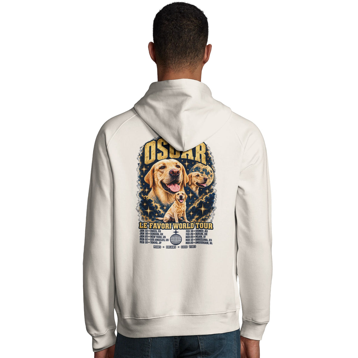 Le World Tour, hoodie personnalisé, visuel du produit