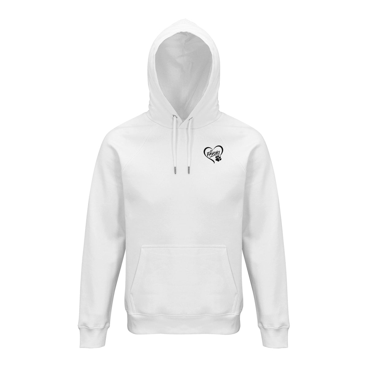L’Impérial hoodie blanc, produit face