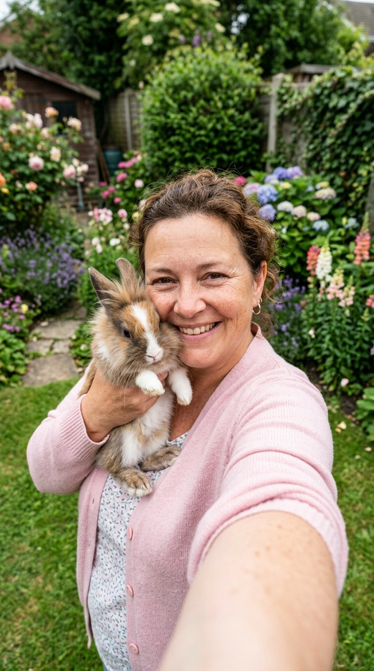Delphine et son lapin Lilou
